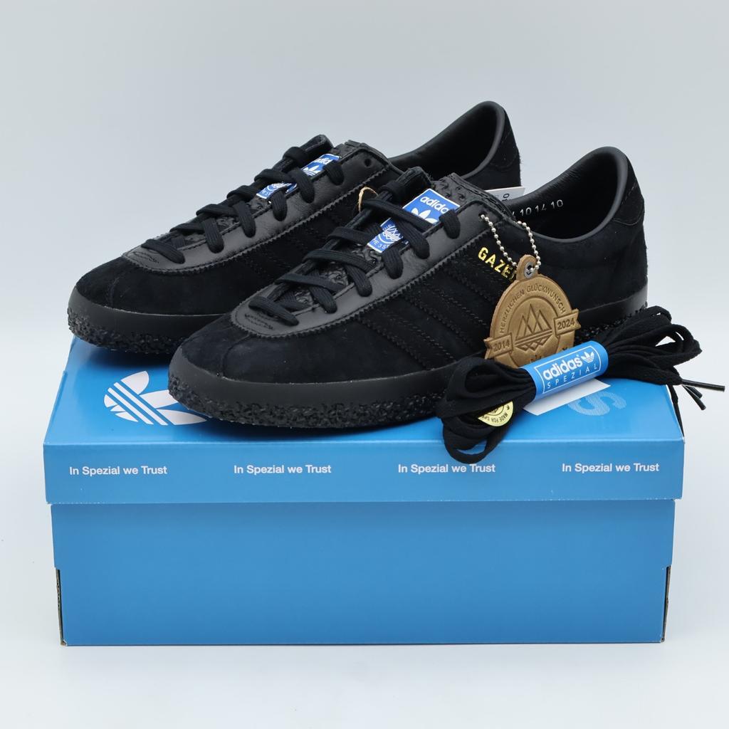 IG8939 adidas Originals Gazelle SPZL Triple Black (Мужской)