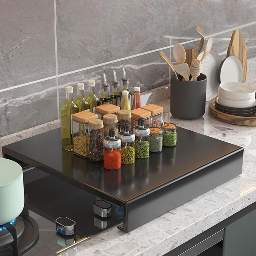 Countertop Storage Shelf Suction Base Washable Anti Slip Induction Cooker Rack Gas Burner Stand for