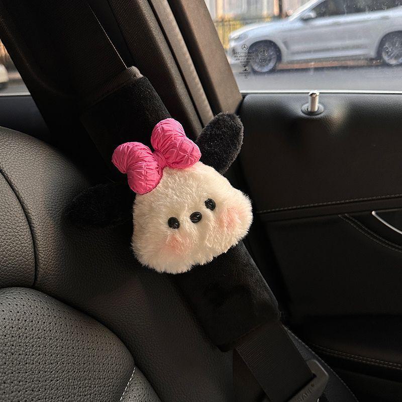 Чехол на плечо ремня безопасности автомобиля с изображением собаки из мультфильма Pacha: Универсальный антиудушающий защитный декор для автомобиля - милое украшение