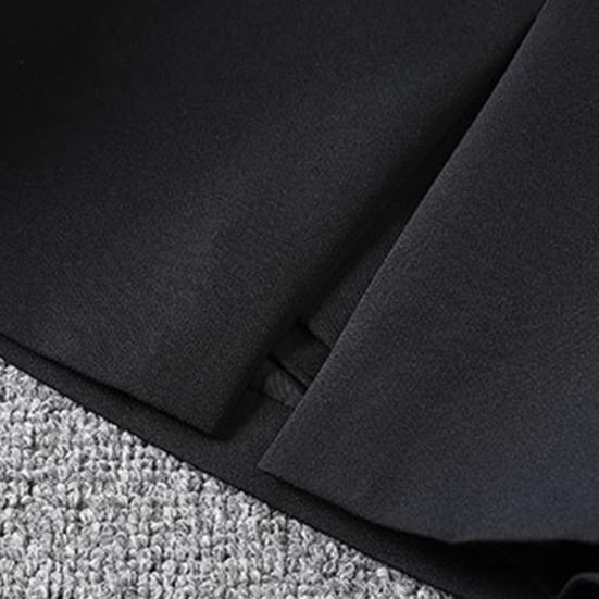 Women Mini Skirt High Waist Side Split Design Solid Color Short Skirt A-Line Design Skort