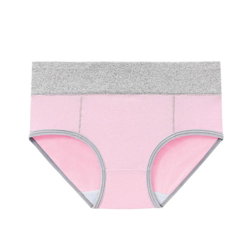 Minimalist Mid Waist Briefs Plus Plus Oversized Underwear with Cotton Lifting Buttocks Waist Cinching Triangle Panties for Women