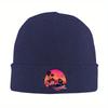 pc Synthwave DeLorean Back To The Future Knitted Hat Beanies Winter Hats Warm Acrylic New Movie Film Series Cap for Unisex Women G