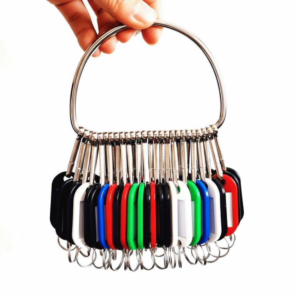 16/26/36 штук Пластиковый брелок для ключей с номерными табличками Брелоки для ключей Бирки для ключей Классификация ключей