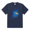 RADINEO Wave Flower Short Sleeve T-Shirt Navy