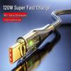 120 Вт Super Fast Charging Type-C Кабель для Huawei Honor 6A - Прозрачный и Светящийся
