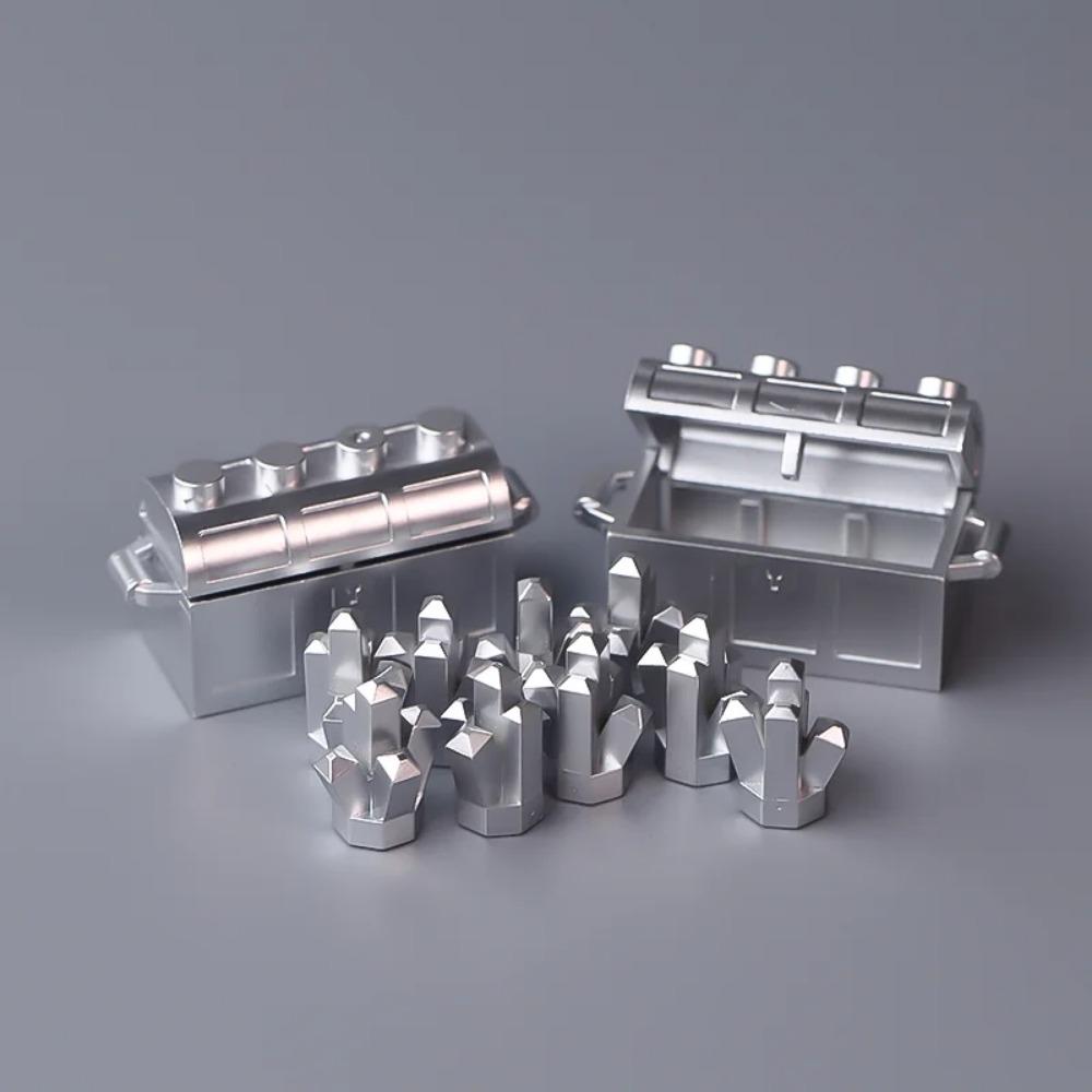 MOC Precious Deposits Building Blocks Treasure Pirate Map Gold Ore Silver Brick Box Diamond Bricks Toys Gift