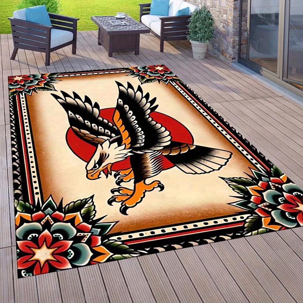 Reggae Rasta Skull Area Rug Hip Hop Rock Skeleton Carpet For Living Room Street Culture Bedroom Floor Mat Cool Home Decoration
