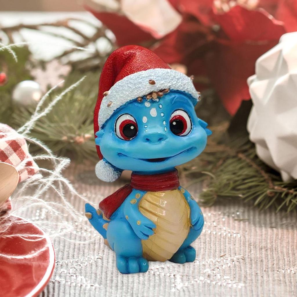 Christmas Mini Figurine Dragon Decor Creative Decoration Party Favors Fillers Table Crafts