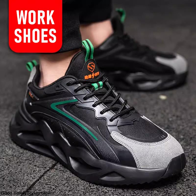 Защитные кроссовки, дышащая рабочая защитная обувь для мужчин и женщин, рабочие кроссовки с композитным носком, противоударные, защитные туфли, легкие