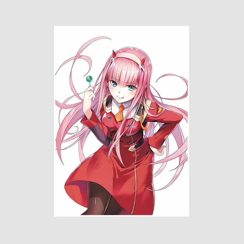 Белая книга Аниме Плакаты Художественная живопись Классика Аниме Darling in The Franxx Плакат Домашний декор Фреска Гостиная Украшения Принты Картины Подарки