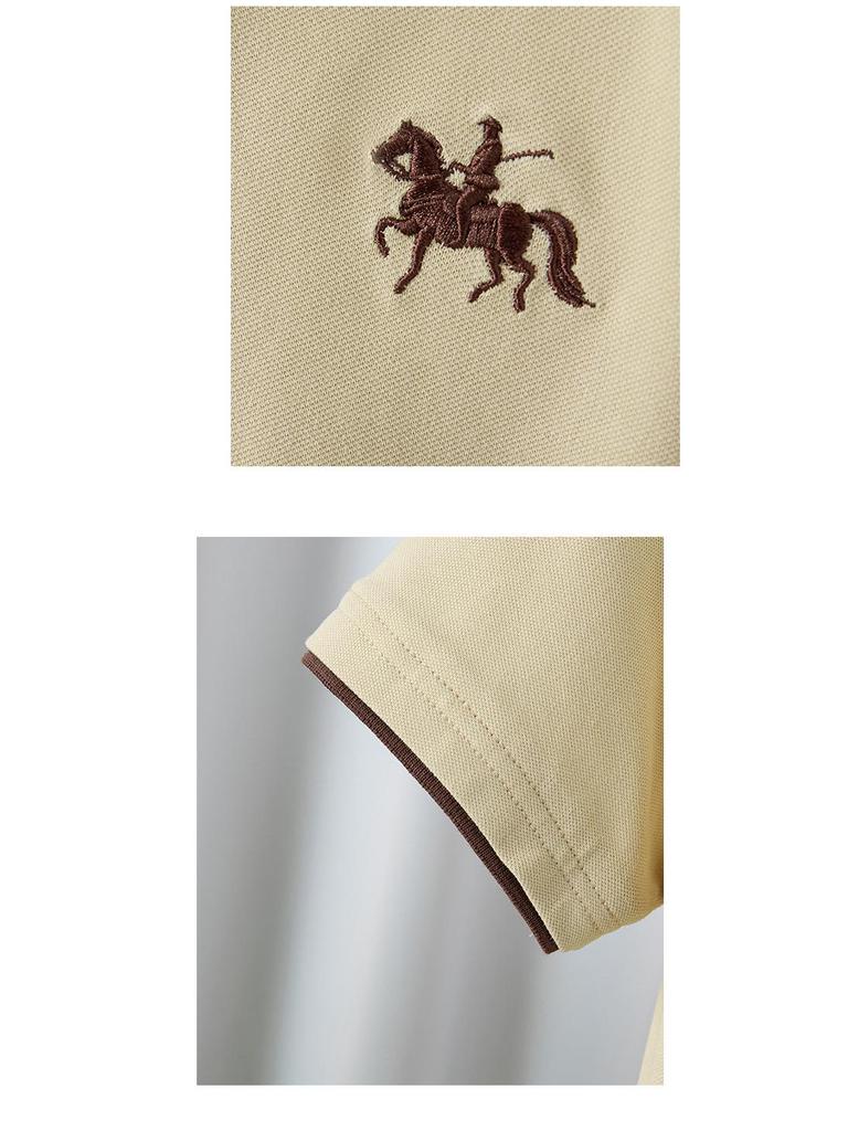 Модная Корейская Поло-футболка для Мальчиков - Летняя 2025 Повседневная с Коротким Рукавом