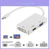 Мини DisplayPort к HDMI DVI VGA 3-в-1 адаптер с чипсетом для Macbook Pro Air для настройки нескольких мониторов