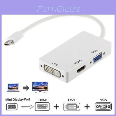Мини DisplayPort к HDMI DVI VGA 3-в-1 адаптер с чипсетом для Macbook Pro Air для настройки нескольких мониторов