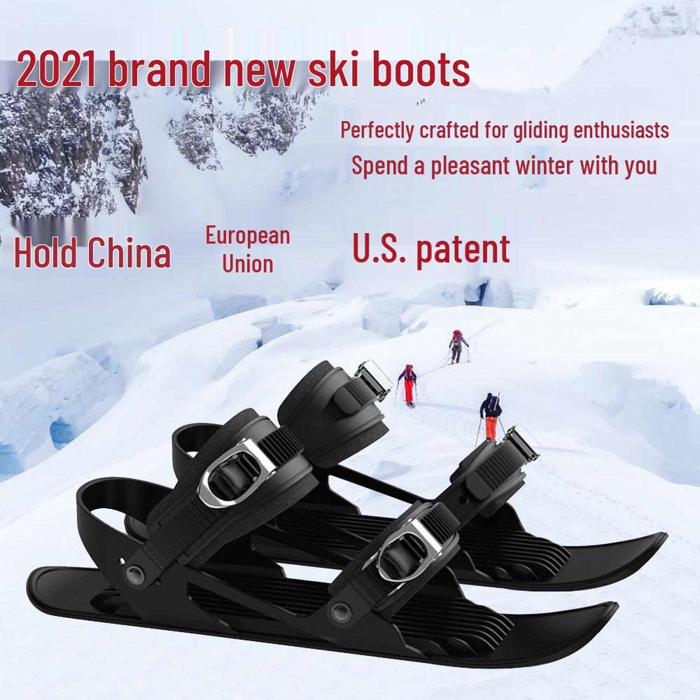 Мини уличные лыжи и длинные лыжи для ходьбы по снегу: Короткие и длинные снегоступы для дикой местности