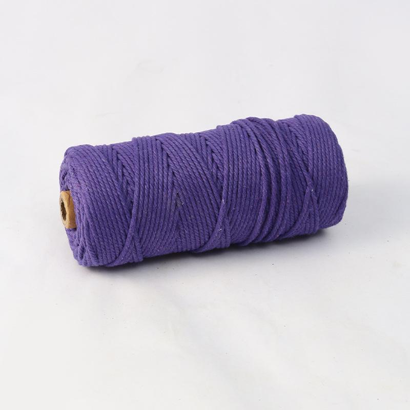 4 мм 300 м Цветной Хлопковый Шнур Ручного Плетения для DIY Гобеленов и Украшений