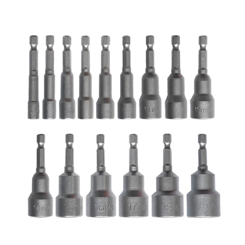 Grey Socket Wrench Hexagon Nut Driver Easy Handling