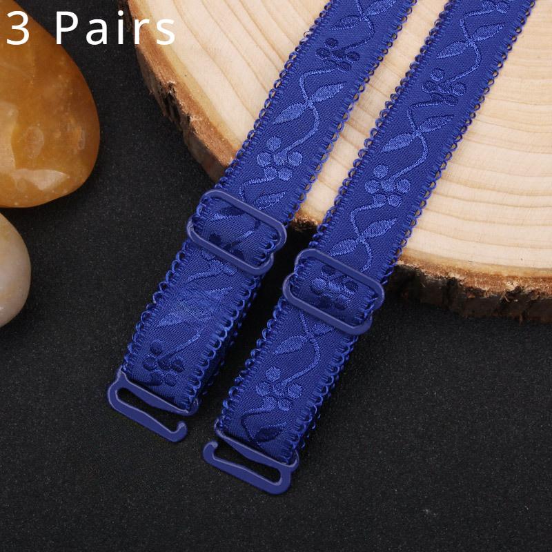 3 пары вышитых бретелей, удлиненные и расширенные эластичные бретели для нижнего белья, аксессуары для женского нижнего белья