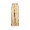 LESS Women's Summer High-Waist Loose Straight-Leg Cotton Blend Pants