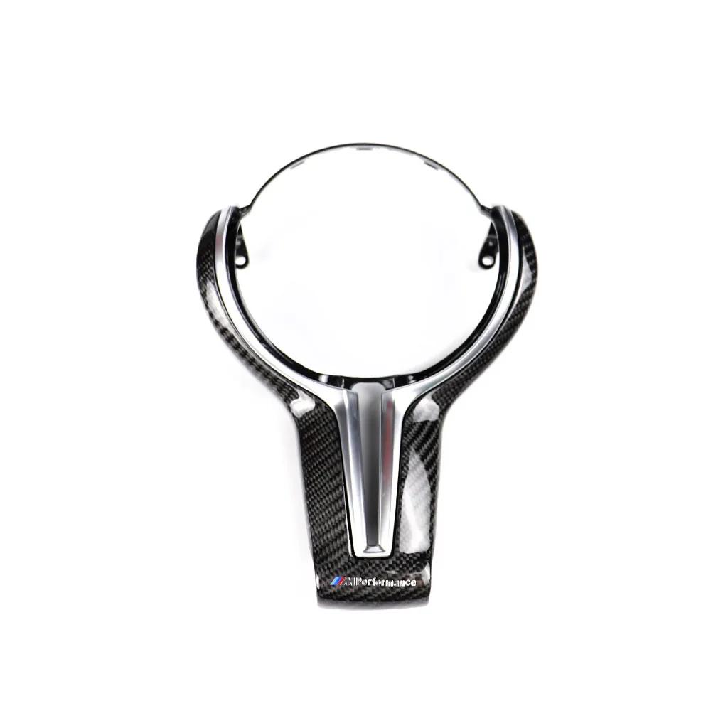 M Power Steering Wheel Covers Car Carbon Fiber M Sport Steering Wheel Trim for BMW M2 F87 M3 F80 M4 F82 M5 F10 M6 F06