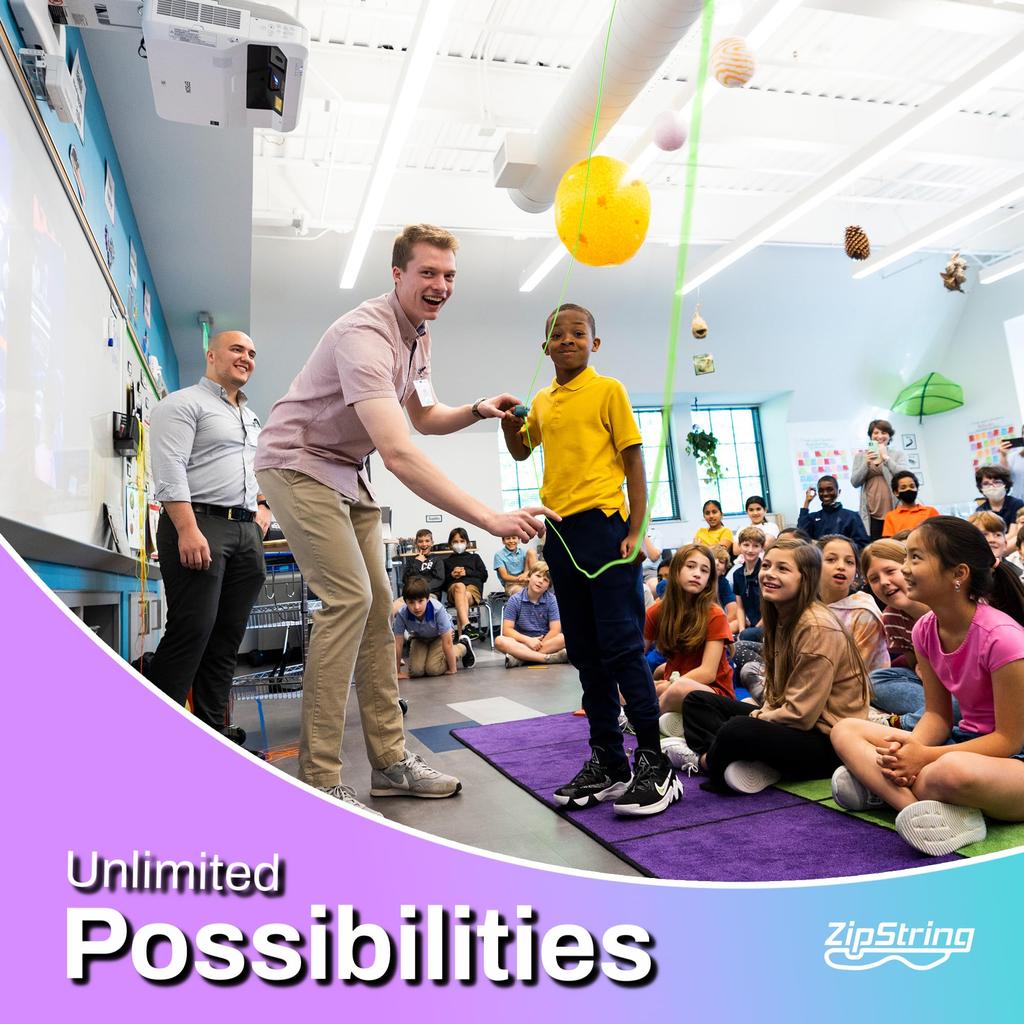 ZipString Прозрачная упаковка Красная веревка Пусковая установка ZipString Подлинный продукт