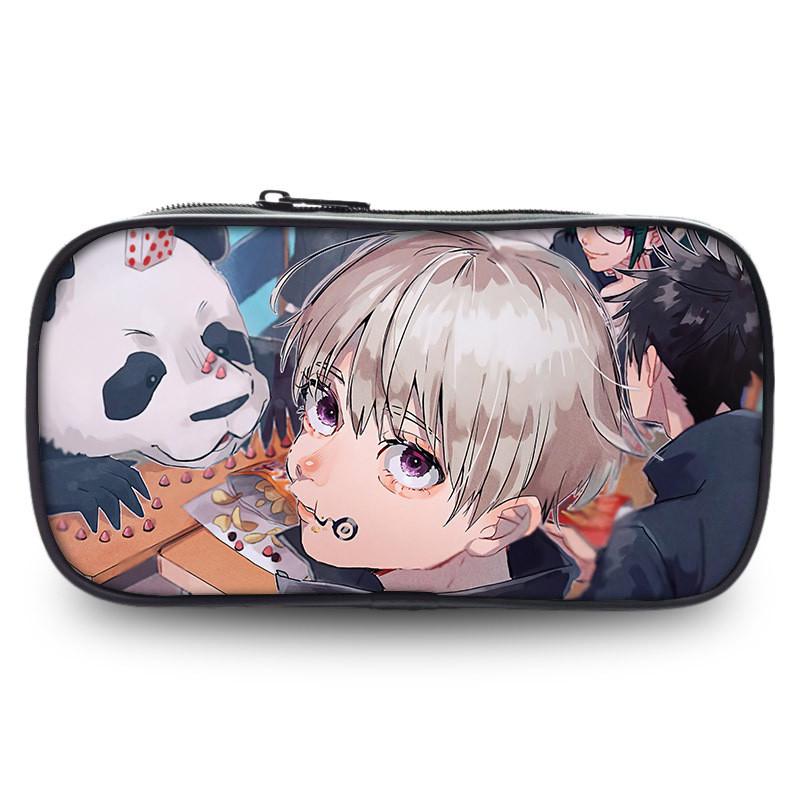 Пенал Jujutsu Kaisen большой вместимости, прочная ткань Оксфорд, аниме-держатель для канцелярских товаров