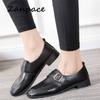 Fashion ZANPACE 2024 Leather Flat Shoes Women Loafers Spring New Flat-bottom Mother Shoes Low Heel Casual Platform Slip On Ladies Shoes
