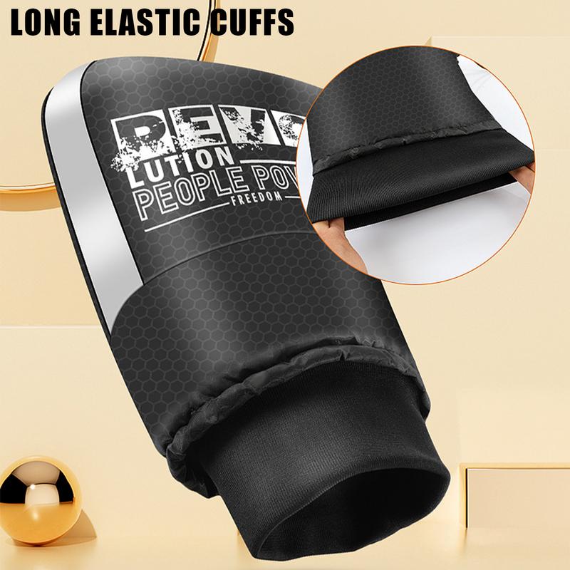 1 Pair Motorcycle Handlebar Muffs Winter Cycling Gloves Waterproof Handle Bar Mitts Snowmobile E-Bike Motorbike Thermal Gloves