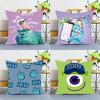 1 шт. Мультяшная наволочка Monsters Inc Квадратная для спальни, дивана, отдыха, комфорта, подушка для автомобиля, домашний декор, наволочка 40x40