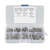 260pcs M3 304 Stainless Steel Hex Socket Flat Head Screw Bolts Nuts Kit With Box