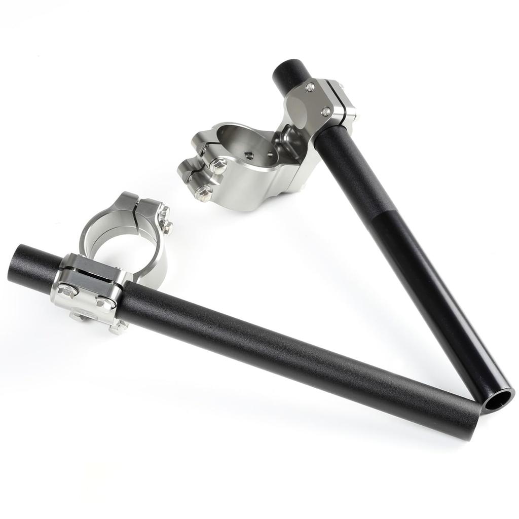 ZETA RACING PILOT Handle MID Aluminum Alloy Clamp Titanium Black Handle Bracket 25mm Fork F4649 Product Dirt Freak DIRTFREAK (A6061-T6) Part