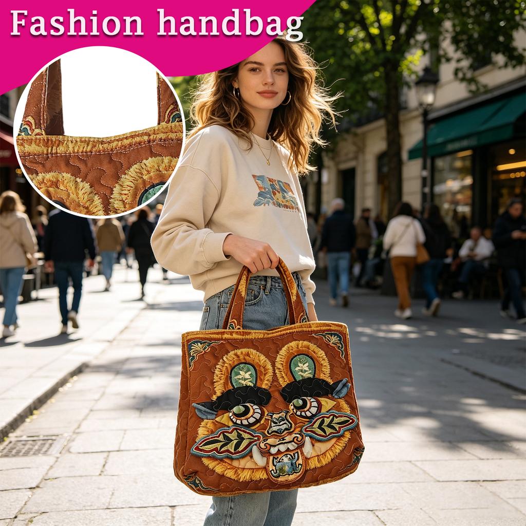Canvas Tote Bag with Digital Floral Print Unique Artistic Design Sturdy Fabric Handles Lightweight and Durable Everyday Use Carryall