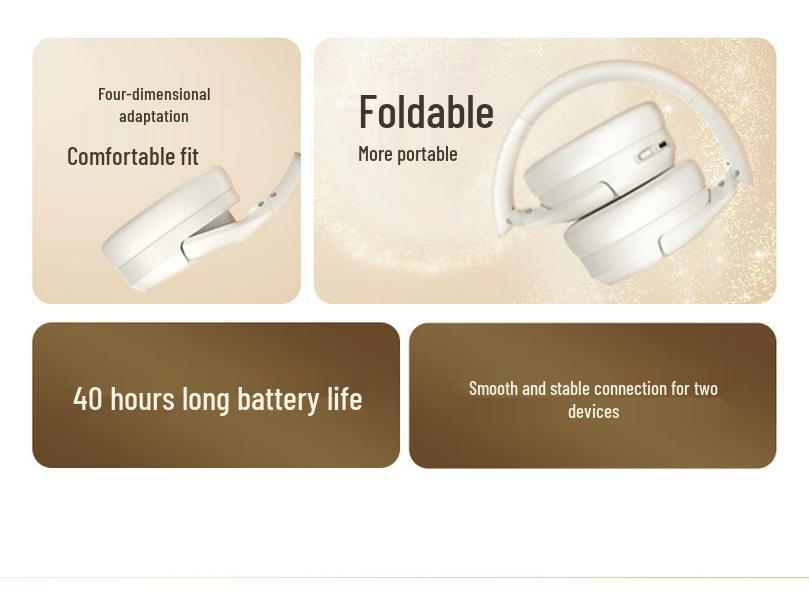 Интеллектуальные Bluetooth-наушники закрытого типа Tianji с активным и интеллектуальным шумоподавлением