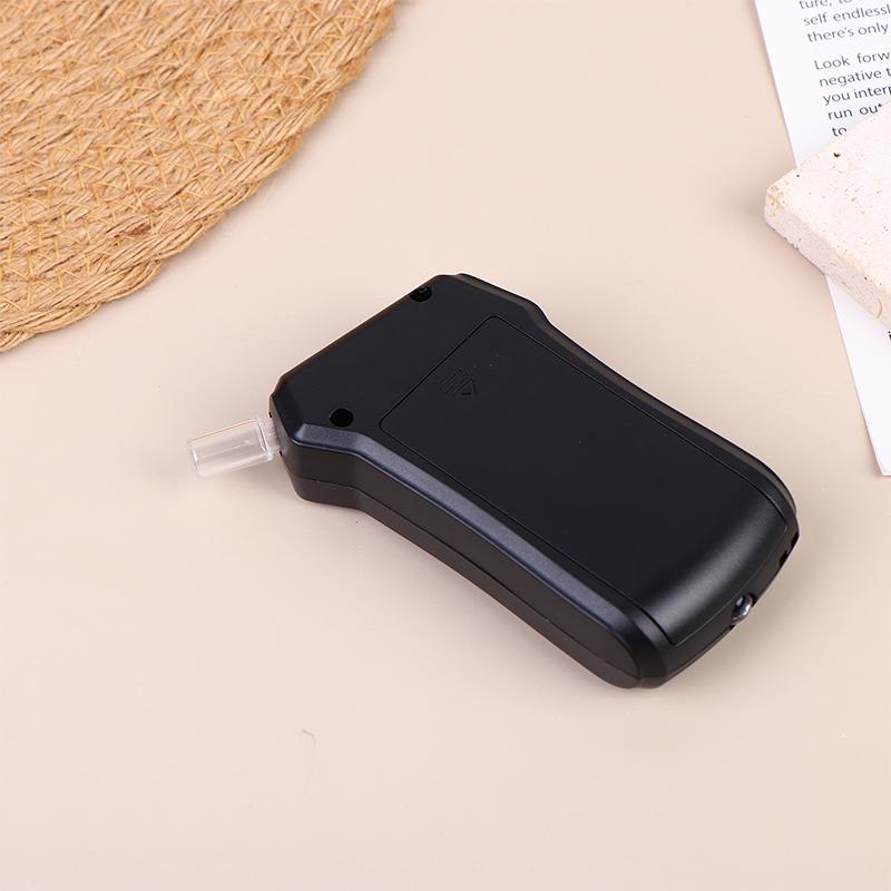 Digital Lcd Breath Alcohol Tester Portable Breathalyzer Detector For Drunk Driving Test With 5 Replaceable Mouthpieces