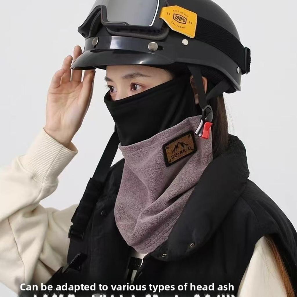 Зимняя лыжная маска-антифриз, Пара катается на электровелосипедах, Пеший туризм, Ветрозащитная, Морозостойкая, Теплая маска, Защита лица, Дышащая