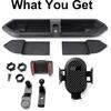 Upgraded Phone Mount For 2018      Jeep Wrangler JL JLU & Gladiator JT, Multi-Mount Phone Holder Dash Tray System Kit With Extension Arm Metal Rod