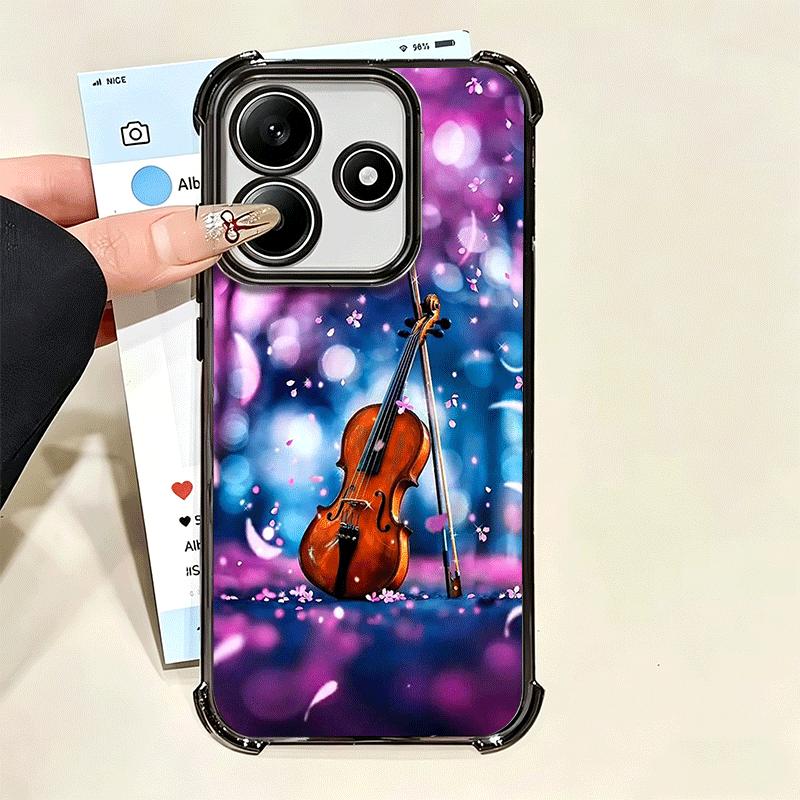 Чехол для телефона с покрытием 'Музыка скрипки' для Xiaomi Poco X5 X6 X7 X8 Pro Max F8 Ultra F7 M8 M7 M5S Redmi 15C 15 14C 13C 13 X3 12C F6