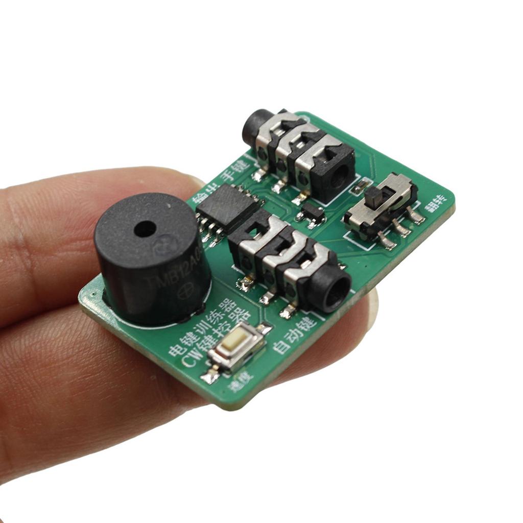 Compact CW Keyer Manual Morse Key Trainer Powered By CR2032 Battery For Portable QRP Radio Operations Simple Setups