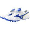 Mizuno Wave Cup TF Anti-Slip Wear-resistant Wrap Shock Absorption Soccer Shoes Men Soccer Shoes White Blue P1GD191919