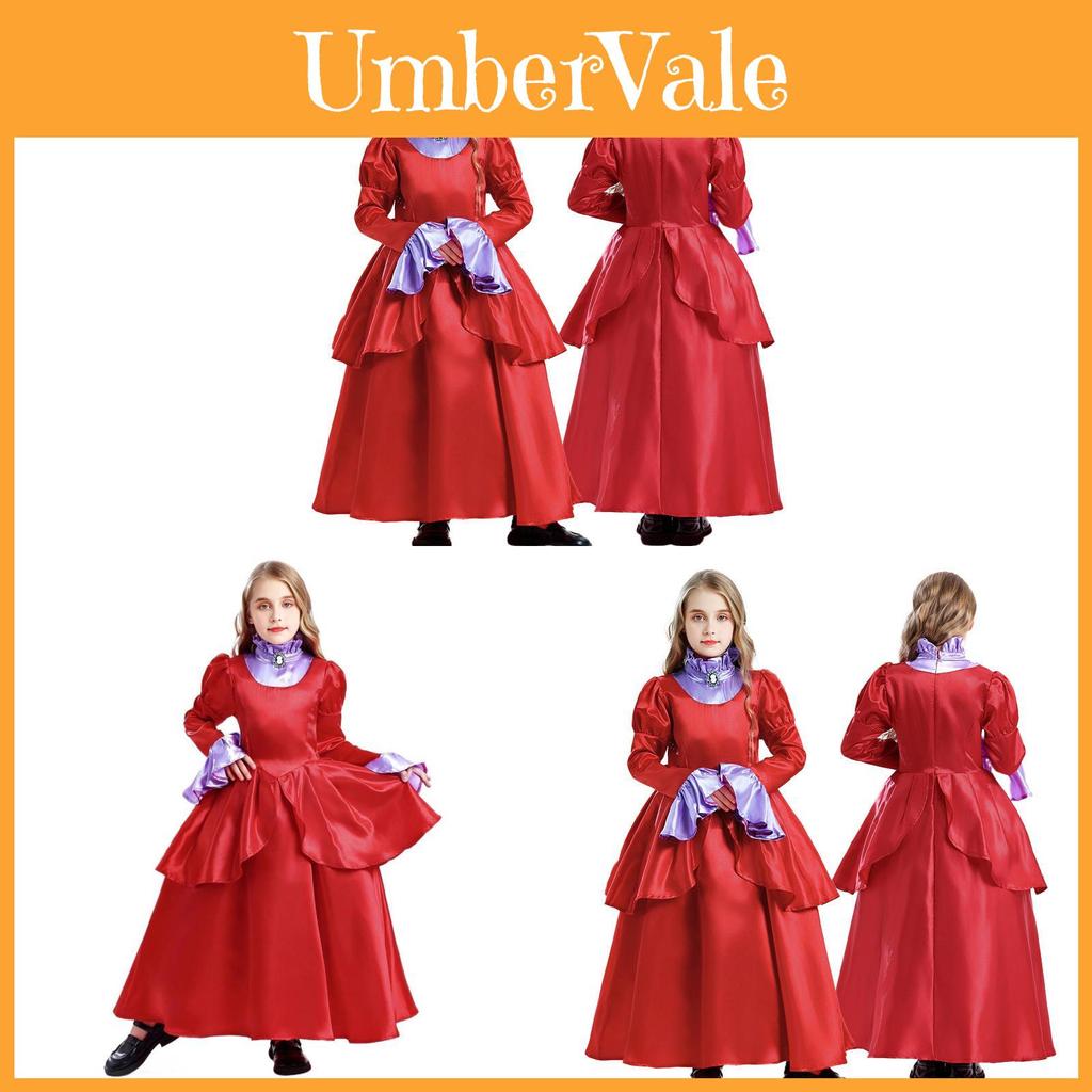 Childrens Girl Princess Gown With Flexible Fabric For Stage Theatrical Performance
