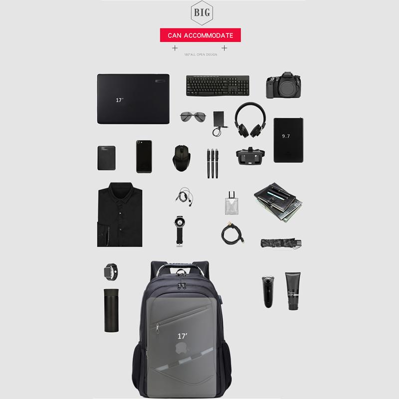 New Men's Backpack Gift Men's Business Backpack Multifunctional Usb Backpack Large Capacity Computer Bag