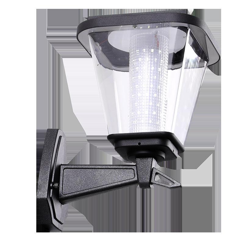 Современное украшение сада Водонепроницаемое освещение Солнечный светодиодный настенный светильник Уличный балкон