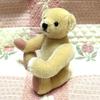 [USED] Handmade beige teddy bear with a small face, approximately 20cm