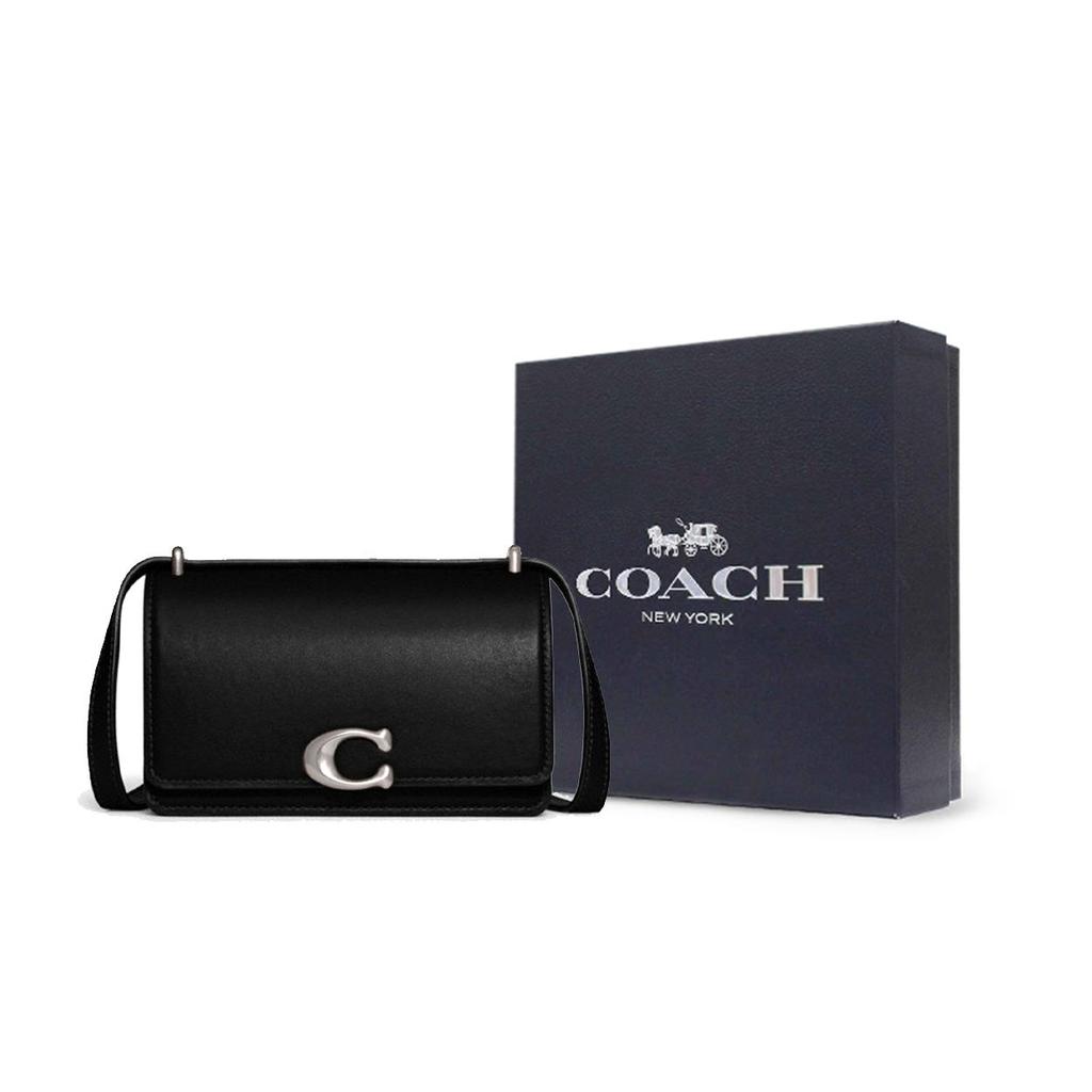 Coach Универсальная сумка Bandit 18 с пряжкой C Женская сумка через плечо Черная CD724-LHBLK