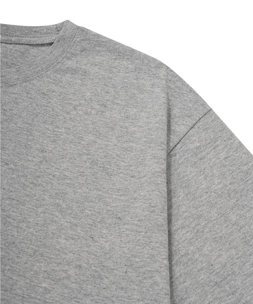 PAGESIISII Wish Things Printed Short Sleeve T-Shirt Melange Gray