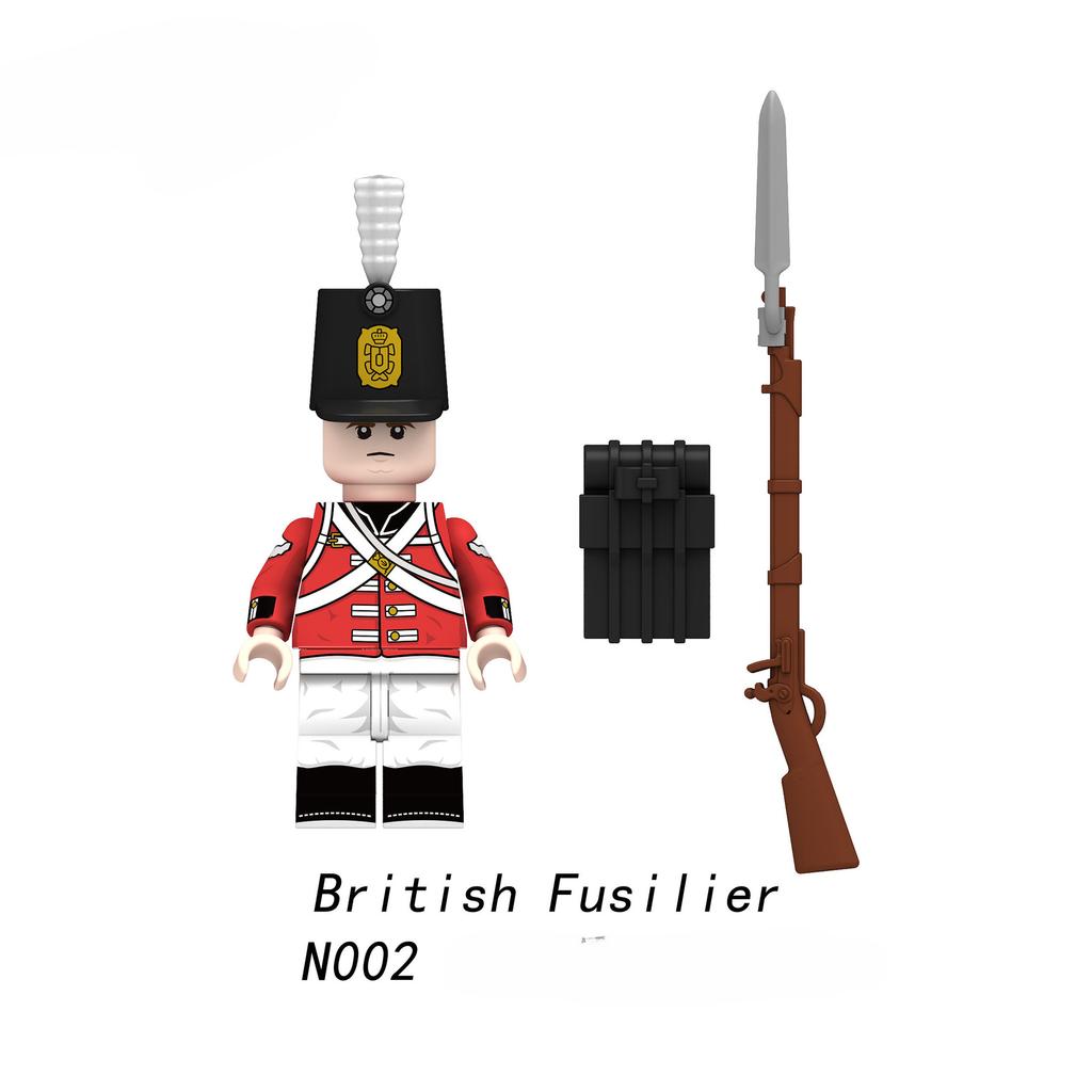 Napoleonic Wars British Soldier Action Figures Building Blocks Educational Mini Toys Christmas Gift N001 N002 N003 N006