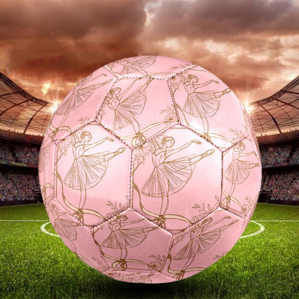 ballet Theme Size 5 Soccer Ball, Suitable for Both Indoor and Outdoor Matches, a Gift Suitable for Everyone.