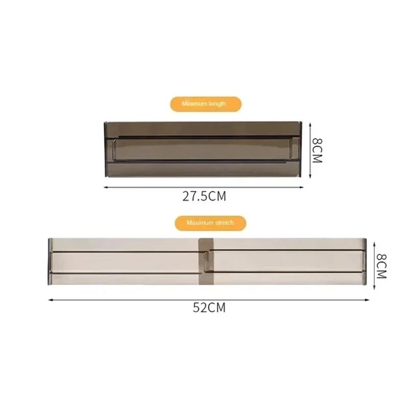 Drawer Dividers Adjustable Kitchen Expansion Contraction Combination Drawer Organizer Clear Plastic Organizer Storage Box