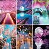 DIY пейзаж 5D алмазная живопись полный круглый дрель мозаика мультфильм Алмазная вышивка крестиком горный хрусталь домашний декор