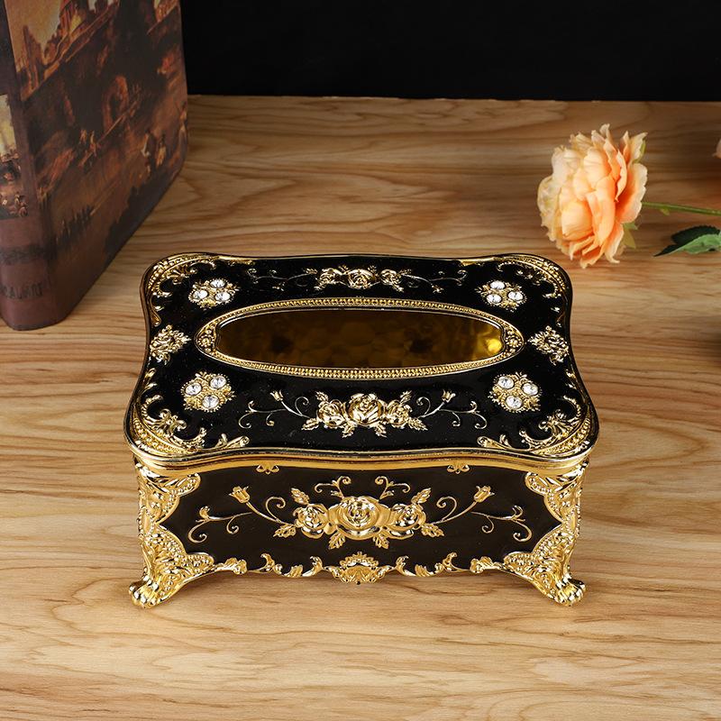 Европейская винтажная коробка для салфеток, держатель для салфеток, винтажный бумажный чехол для дома, гостиной, кухни, декор для обеденного стола