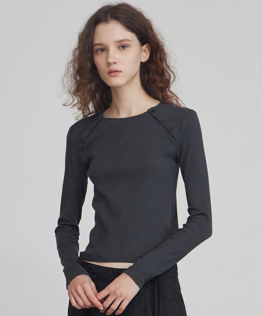 ITOV SEOUL Slim Button Top Ch